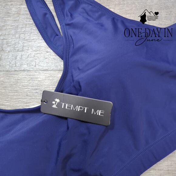 Tempt Me Plus Size Crop Bikini Swimsuit Size 18W - Picture 4 of 7